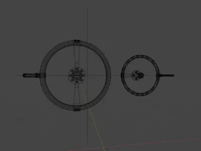 STEAMPUNK TURNWHEELS 2 PACK - RogueFilmProduction Low-poly 3D model