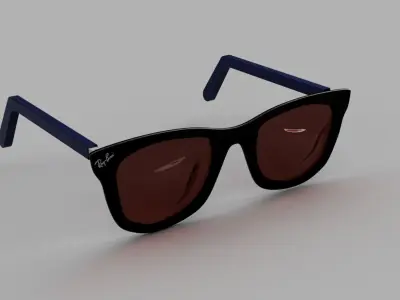 RayBan Glasses High Detail Model  3D model
