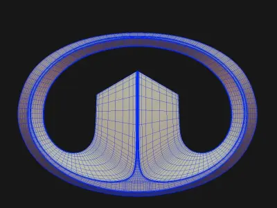 GreatWall Logo 3D model