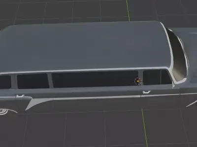 president car Low-poly 3D model