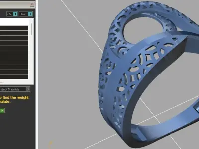 Fancy Womens Rings Plain Rings Ready STL 3DM Models Rings 3D print model shop