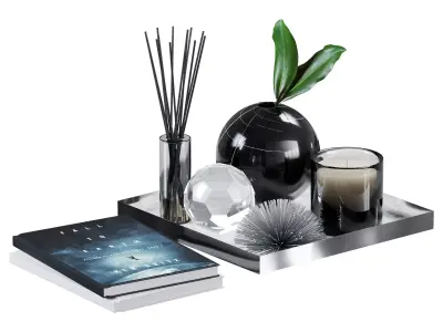 CB2 Decoration Set 1 For Coffee Tables 3D model