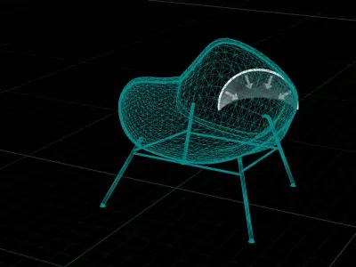 PlusHalle K2 Chair UE4 Low-poly 3D model