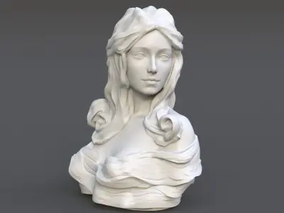 Female Bust Statue 220527 3D print model