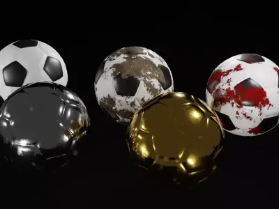 Soccer Balls 3D model