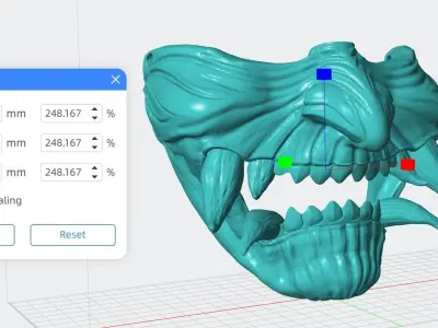 Oni Mask 7 Half Face 2nd 3D print model