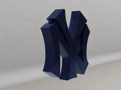 MLB New York Yankees Team Logo  3D model