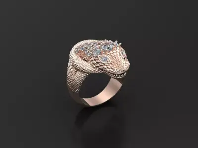 Snake Ring New Design Cad ANM 18 3D model