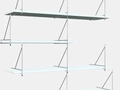 BERGSHULT - PERSHULT Wall shelf combination 1 3D model