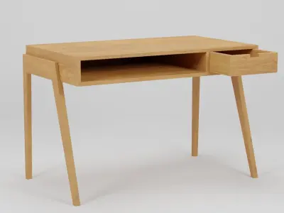 Zuo Linea Desk Walnut 117x66x76 Low-poly 3D model