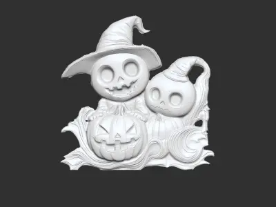cute hallowen decor 3D print model