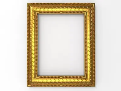 carved frame 3D model