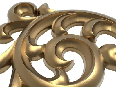  decorative pattern ready for 3D printing 3D model