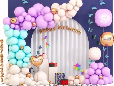 Happy birthday Set 01 3D model