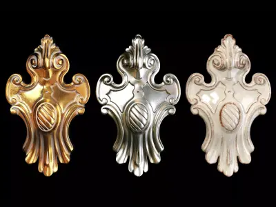 Classic carved 116 3D model