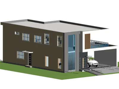 Modern house design  3D model