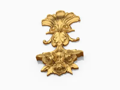 Classic decor ornament 104 3D model