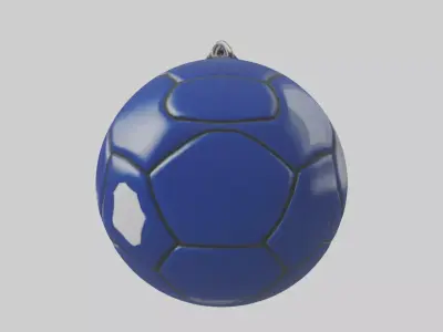 Football keychain model 3D model