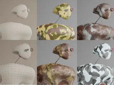 Scout Robot Free low-poly 3D model