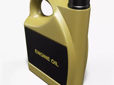 Engine Oil Bottle 3D model