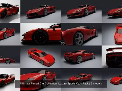 Ultimate Ferrari Car Collection  Luxury Sports Cars Pack
