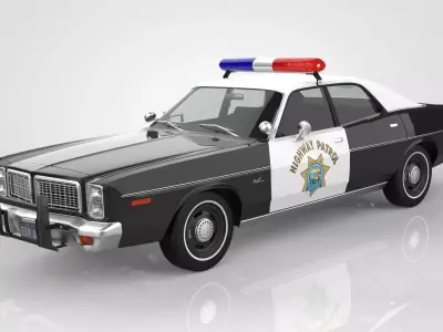 Dodge Monaco Police 1978  3D model