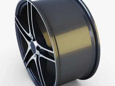 Style 313 wheel ferric gray Mid Poly Low-poly 3D model