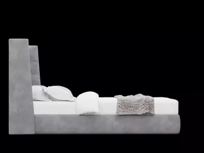 King Bed Low-poly 3D model