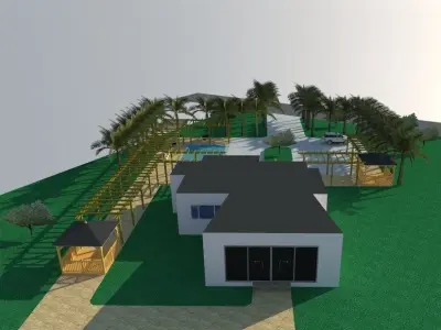 villa project 3D model