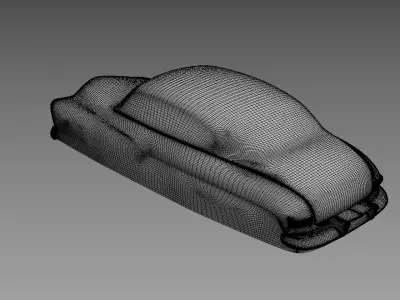 The silhouette of the car 1949 Mercury Eight Coupe 3D print model