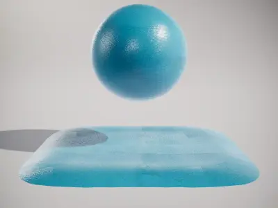 HQ PBR Textures Set Teal Hexagonal Pattern Glossy Texture