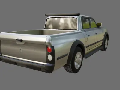 Pickup Truck - Car - Mitsubishi L200 Outdoor - Picape - Carro 3D model