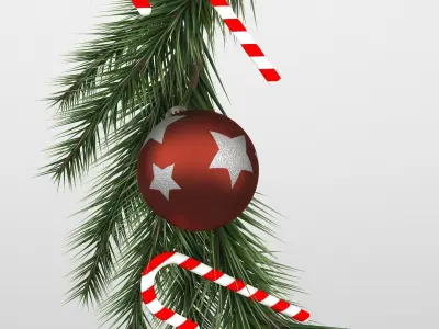 Wreath christmas 3D model