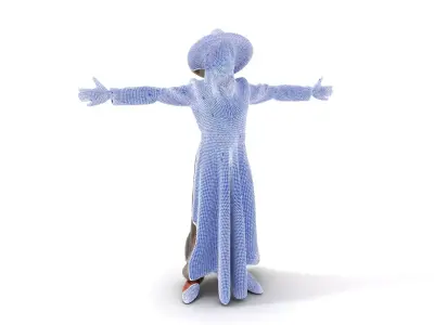 Wizard Character Model Pack with Detailed Outfit and Accessories Low-poly 3D model