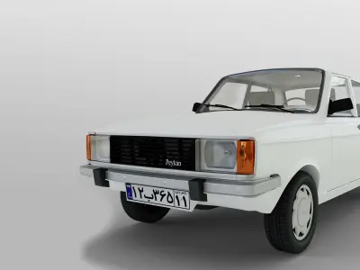 Iran Khodro Paykan 3D model
