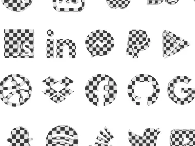 3D Brand Logos Free low-poly 3D model