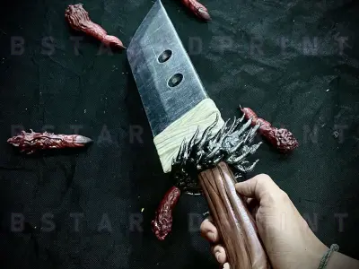 Slaugher Demon Blade - Yuji Itadori Weapon - Jujutsu Kaisen 3D print model