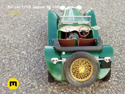 RC model Jaguar SS 100 3D print model