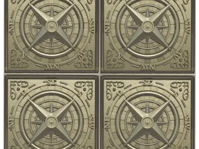 Decorative panel 8 3D model purchase