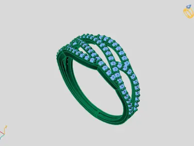 Women Ring 3DM Womens Ring 3d models 3D print model 3D print model 51