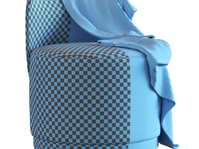 Pouf Andrew Martin 3D model