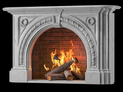 westland london fireplace 14777 3D model