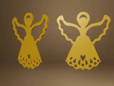 christmas pack earring  3D print model