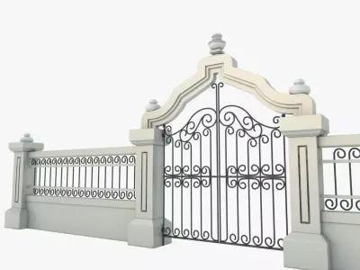 Gate Decorative 3D model