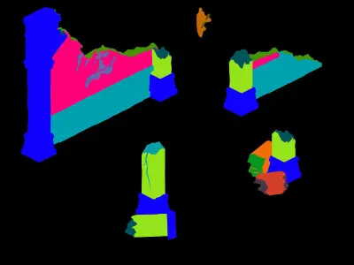 Game Underground Palace - Remaining Wall 01 3D model