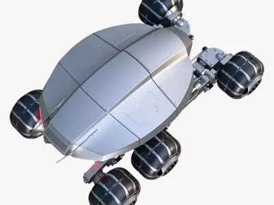 SciFi Exploration Rover Vehicle M1 3D model