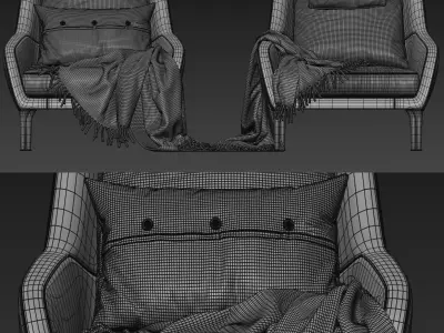 Edouard Armchair 3D model
