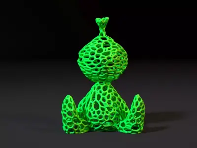 Grinch Voronoi 3D print model