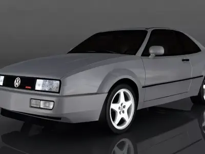 Volkswagen Corrado Low-poly 3D model