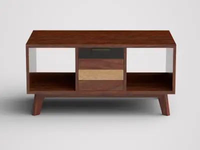 Monet Coffee Table sheesham wood Low-poly 3D model